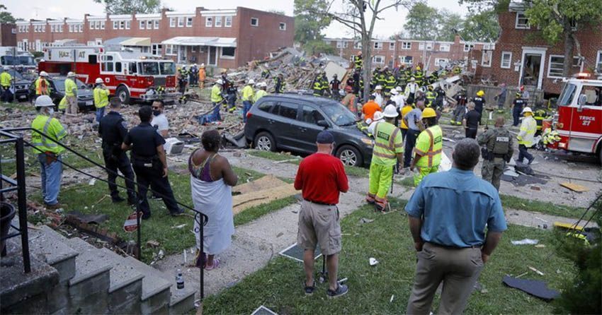 Explosión en baltimore maryland