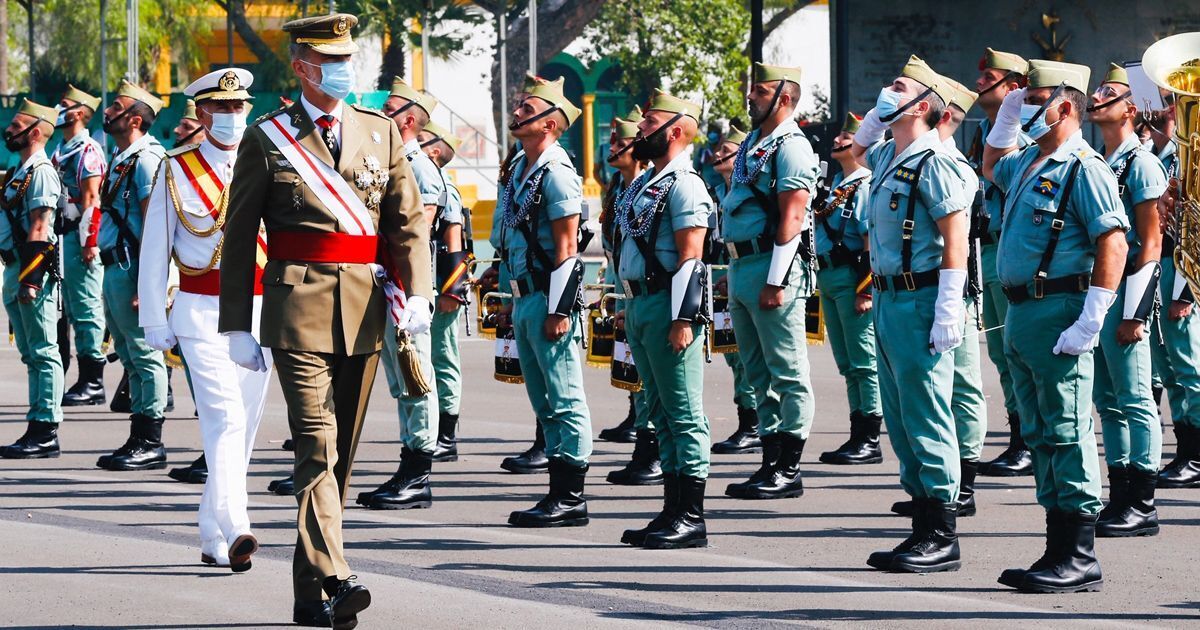 La Legión celebra sus primeros 100 años en un acto presidido por el Rey Felipe VI