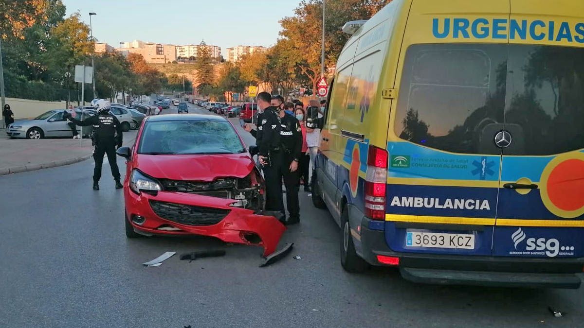 Accidente en Calle Moreno Mendoza de Jerez