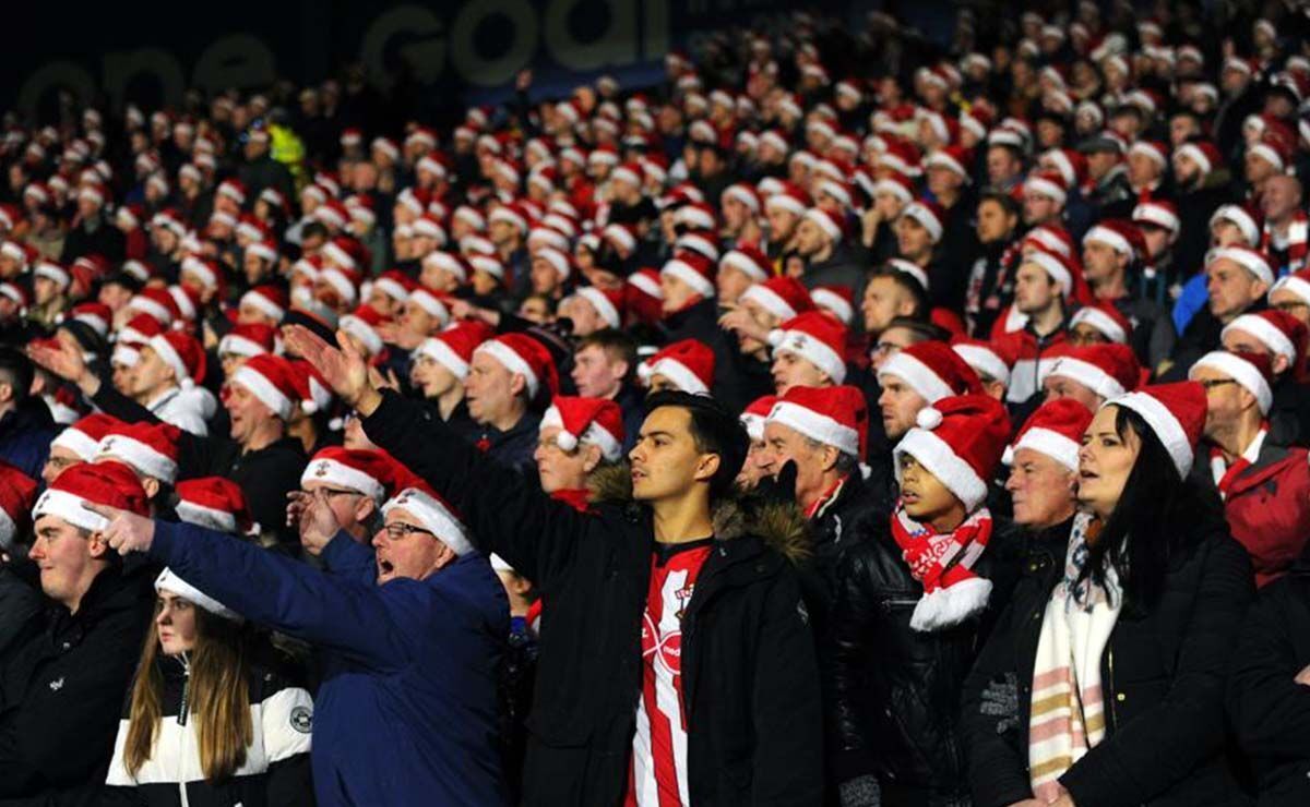 Aficionados de la Premier League en el Boxing Day
