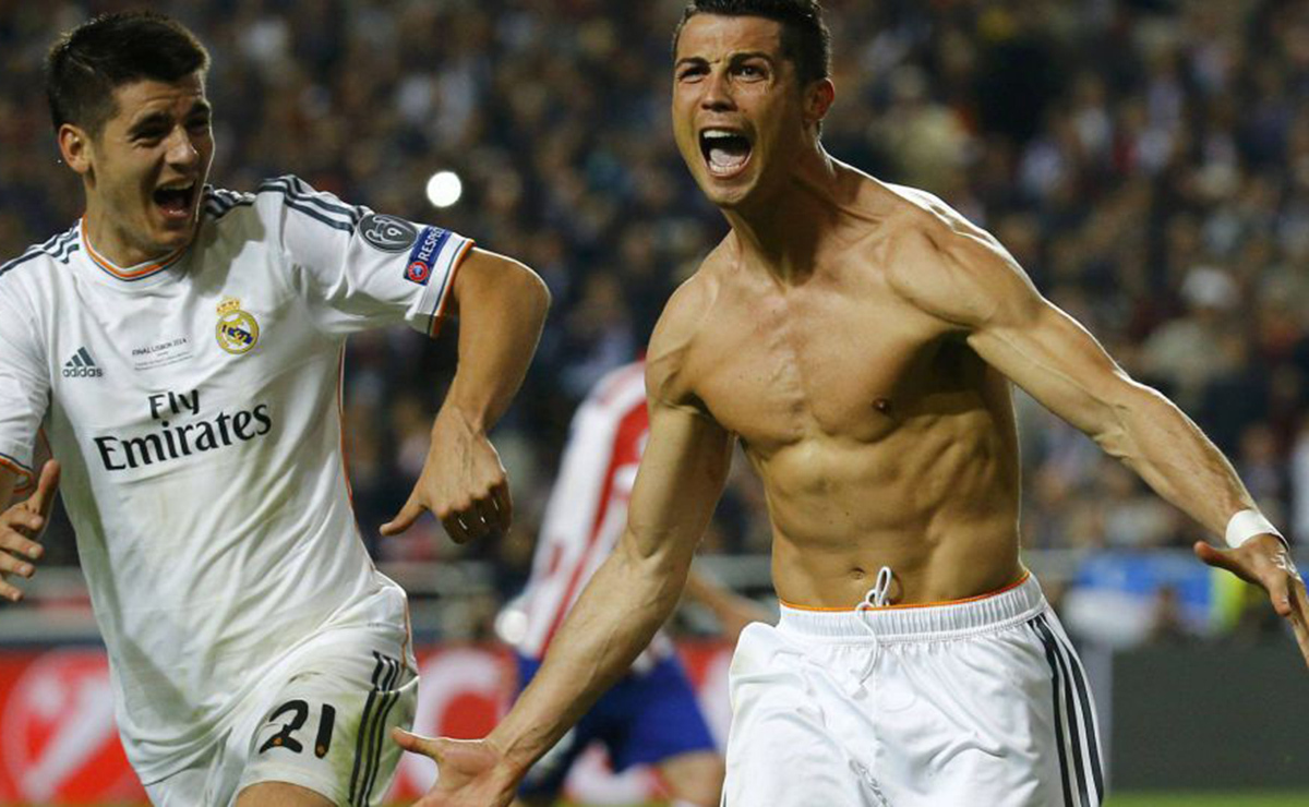 Cristiano Ronaldo en la Final de Champions de Lisboa 2014