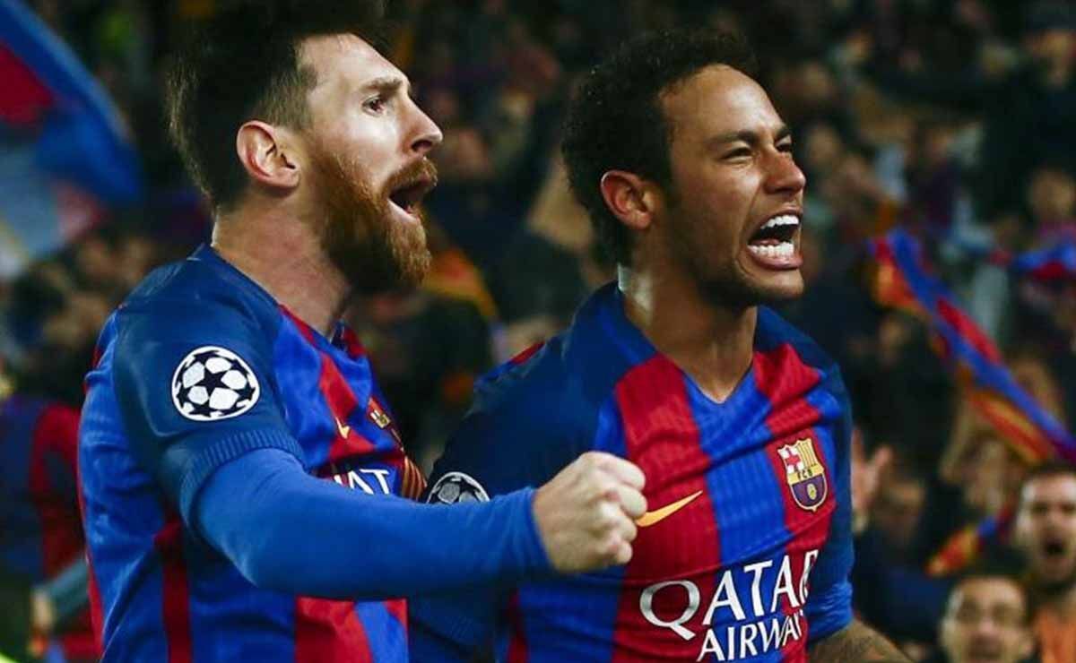 Messi y Neymar con el FC Barcelona