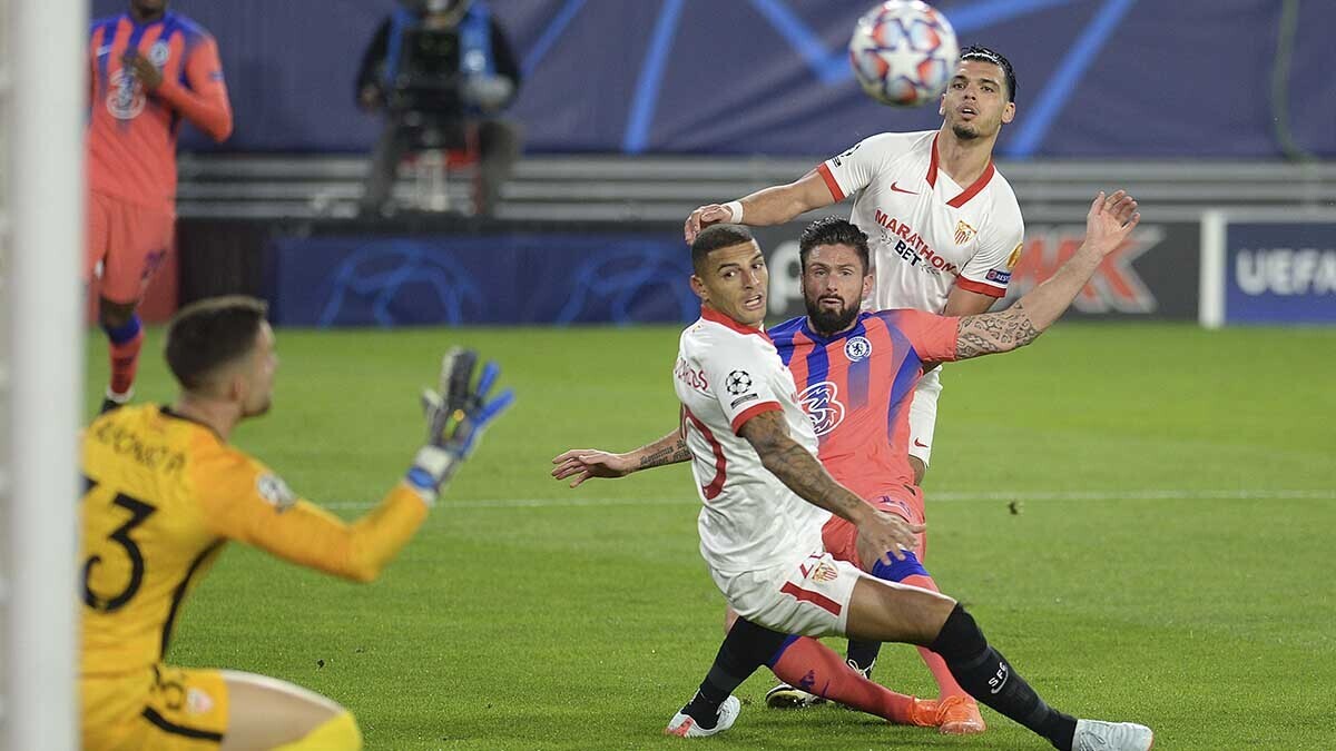Sevilla Chelsea gol Giroud