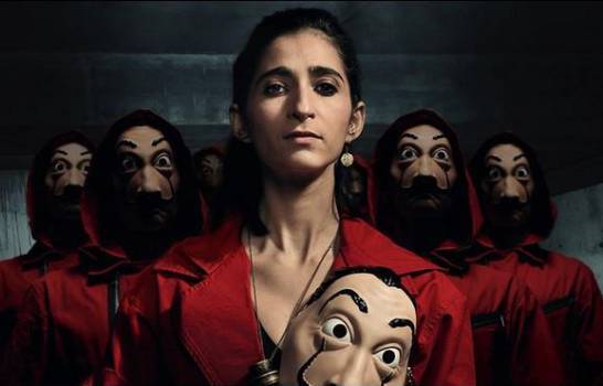 Alba Flores en el papel de Nairobi en la serie 'La casa de papel'