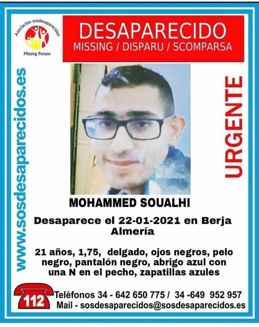 Desaparecido en berja