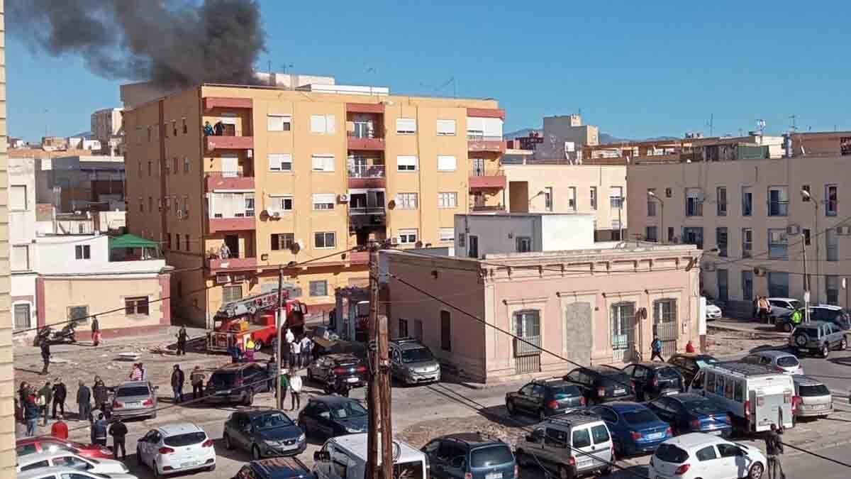Incendio casa Almería