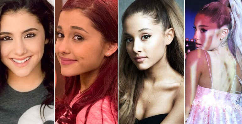 Transformación de Ariana Grande a lo largo de los años