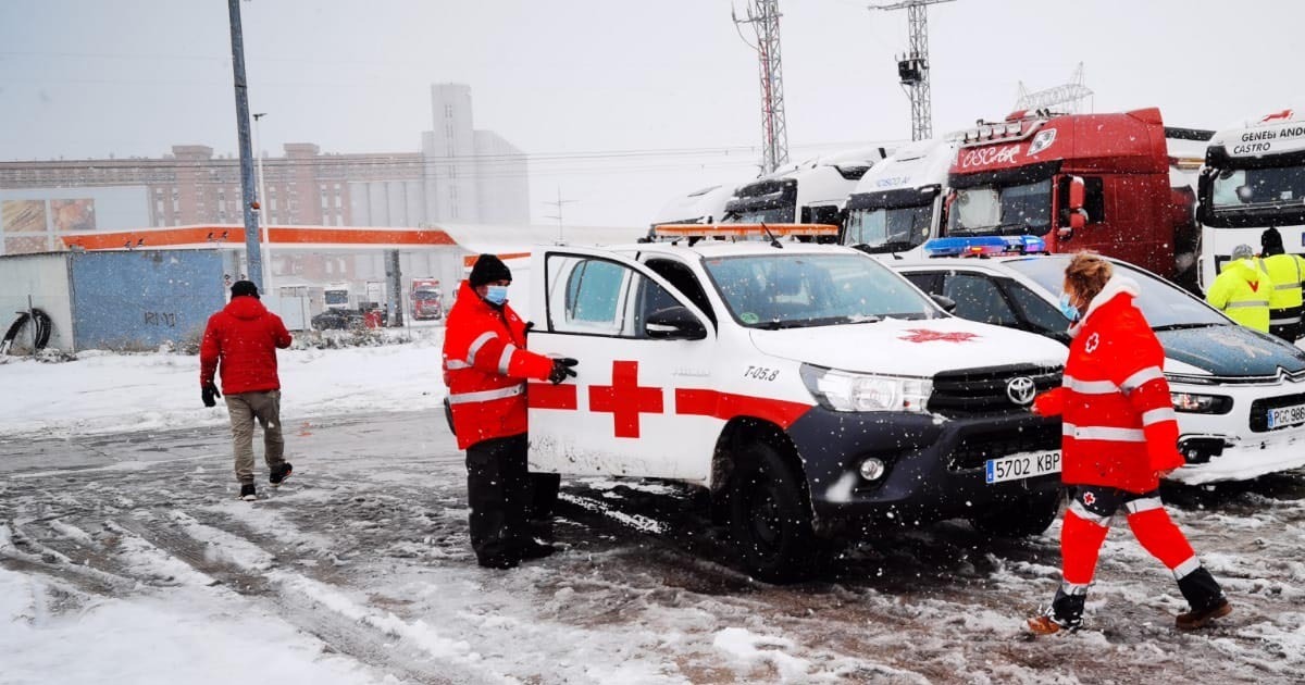 Cruz Roja borrasca filomena