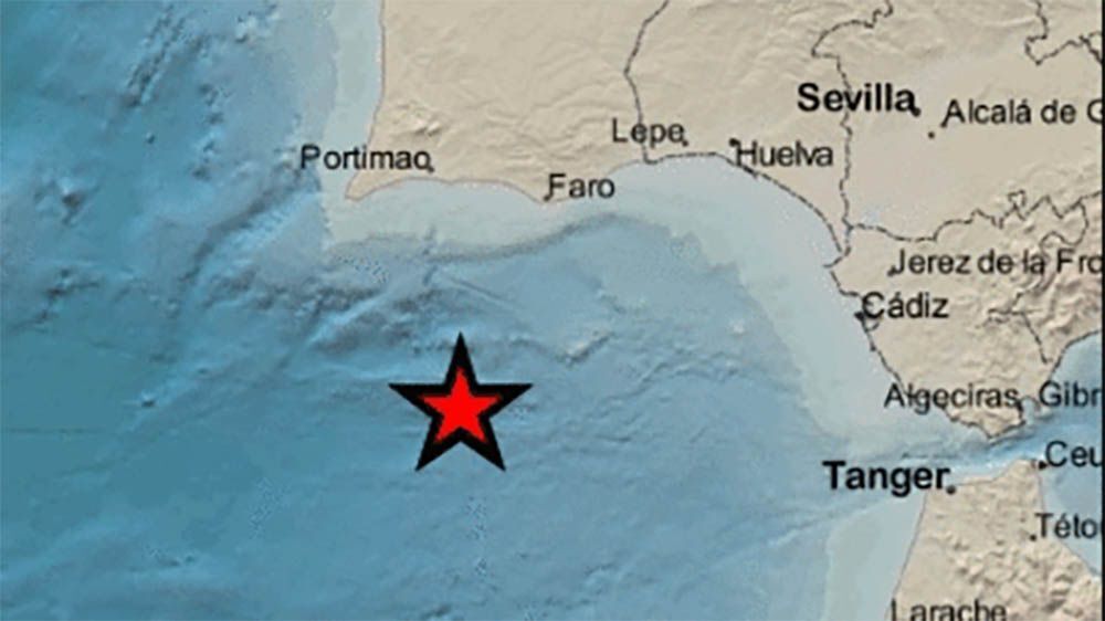Terremoto en Golfo de Cádiz