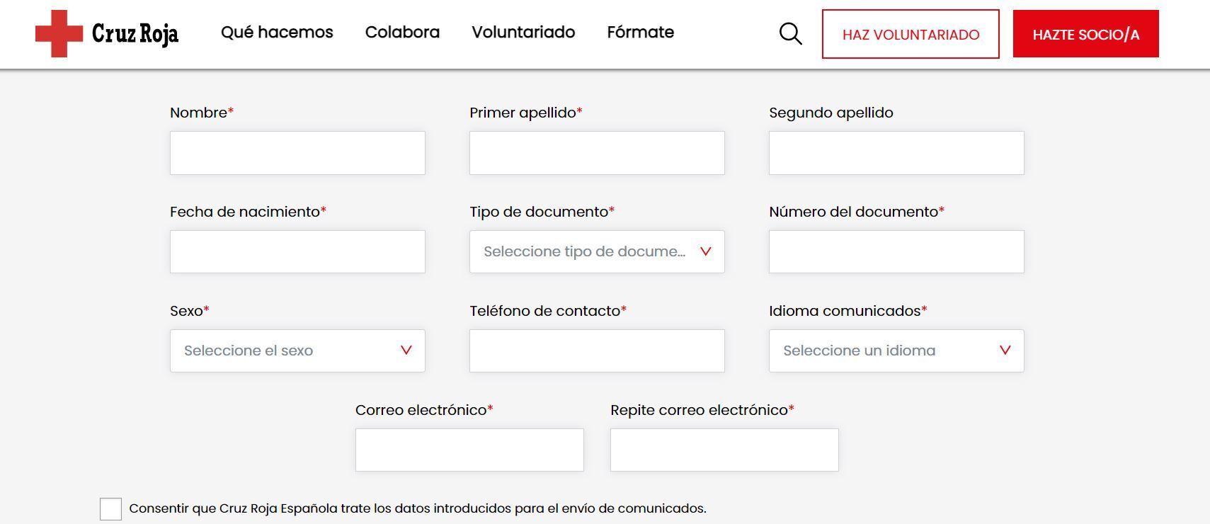 Cruz Roja voluntariado