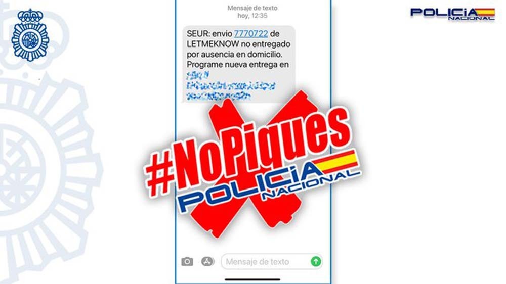Estafa entrega paquete Policía Nacional