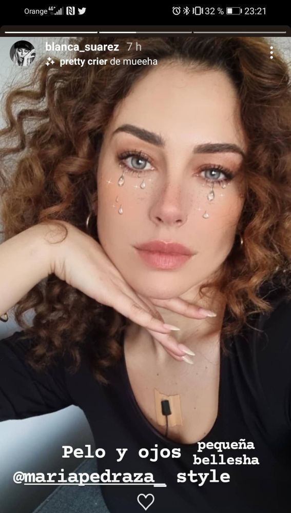 Blanca Suárez en su stories de Instagram