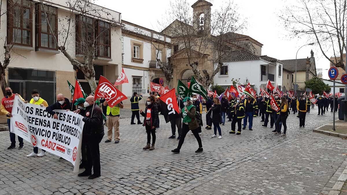 manifestación Correos Jerez